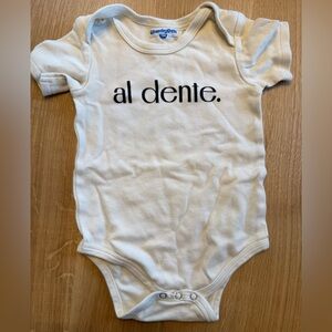 Chunky Deli ‘Al Dente’ Onesie Bodysuit 12 Months Italy Italian Pasta